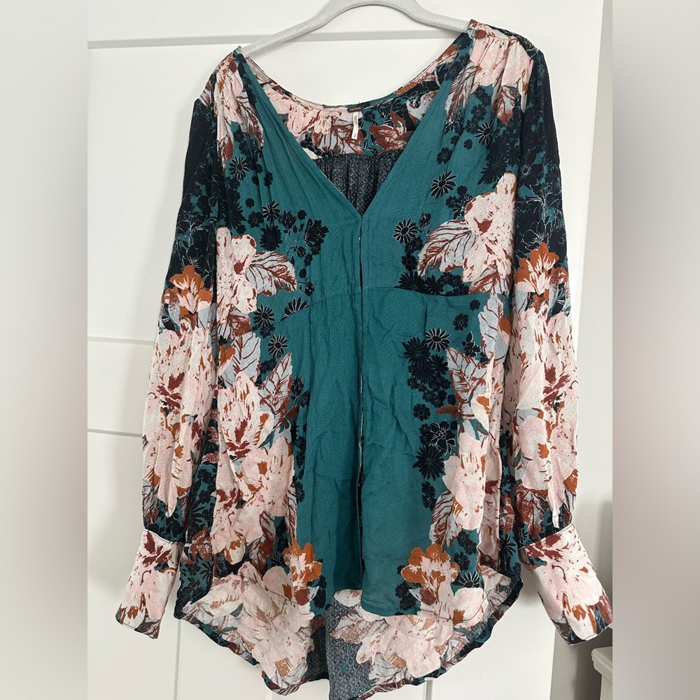 Free People Floral Blouse
